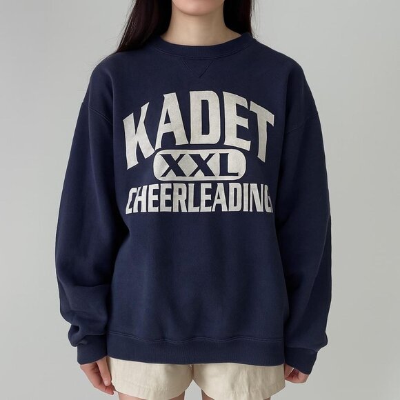 Vintage Kasey Cheerleading Soffe 90s Made in USA Blue Sweatshirt‎ XL - Picture 2 of 8